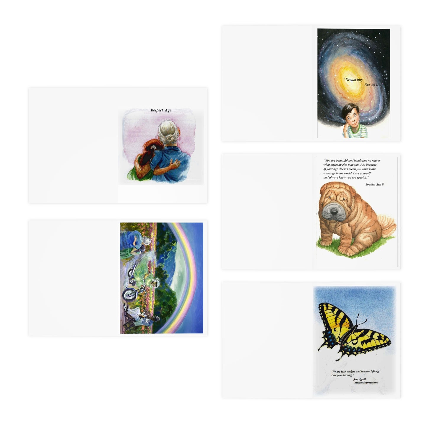 Multi-Design Greeting Cards (5-Pack)