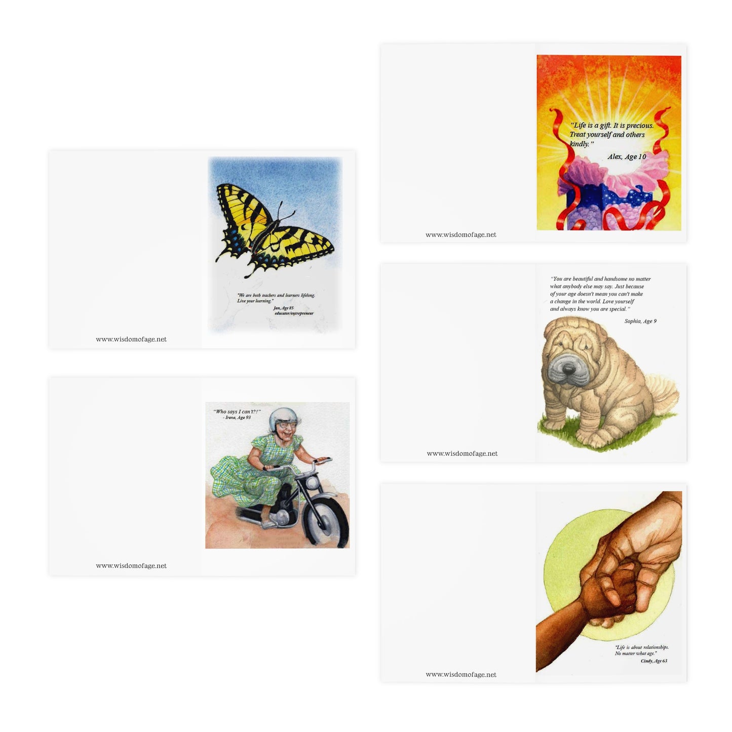 Multi-Design Greeting Cards (5-Pack)