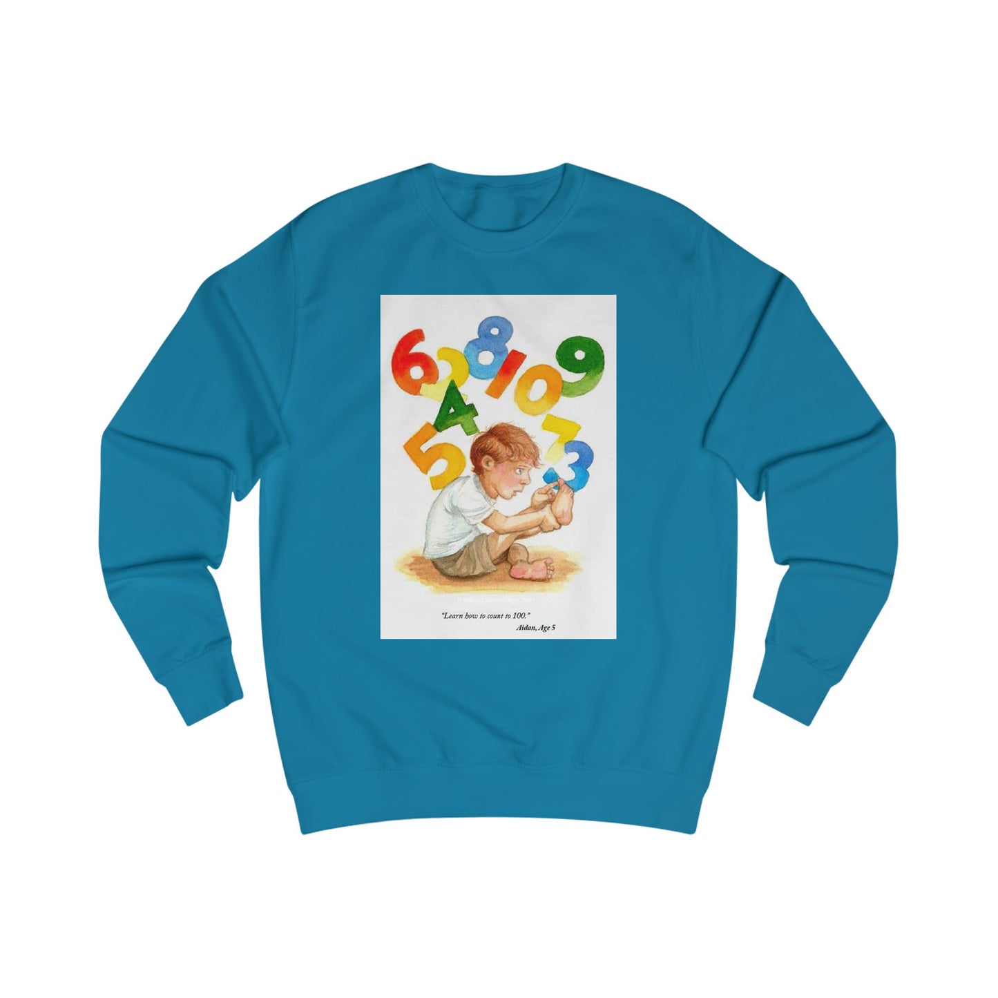 Kids Wisdom Unisex Sweatshirt - Learn to Count to One Hundred