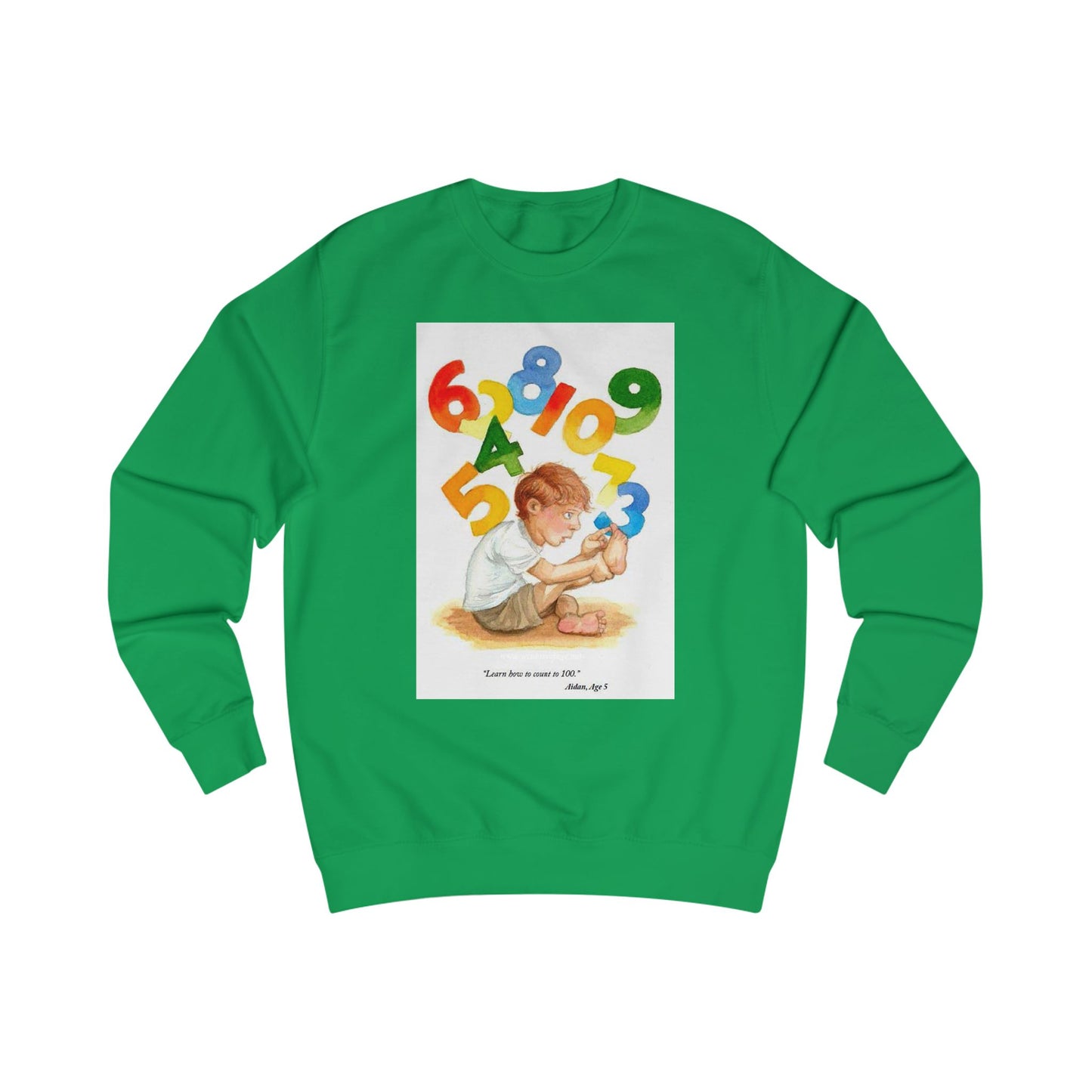 Kids Wisdom Unisex Sweatshirt - Learn to Count to One Hundred