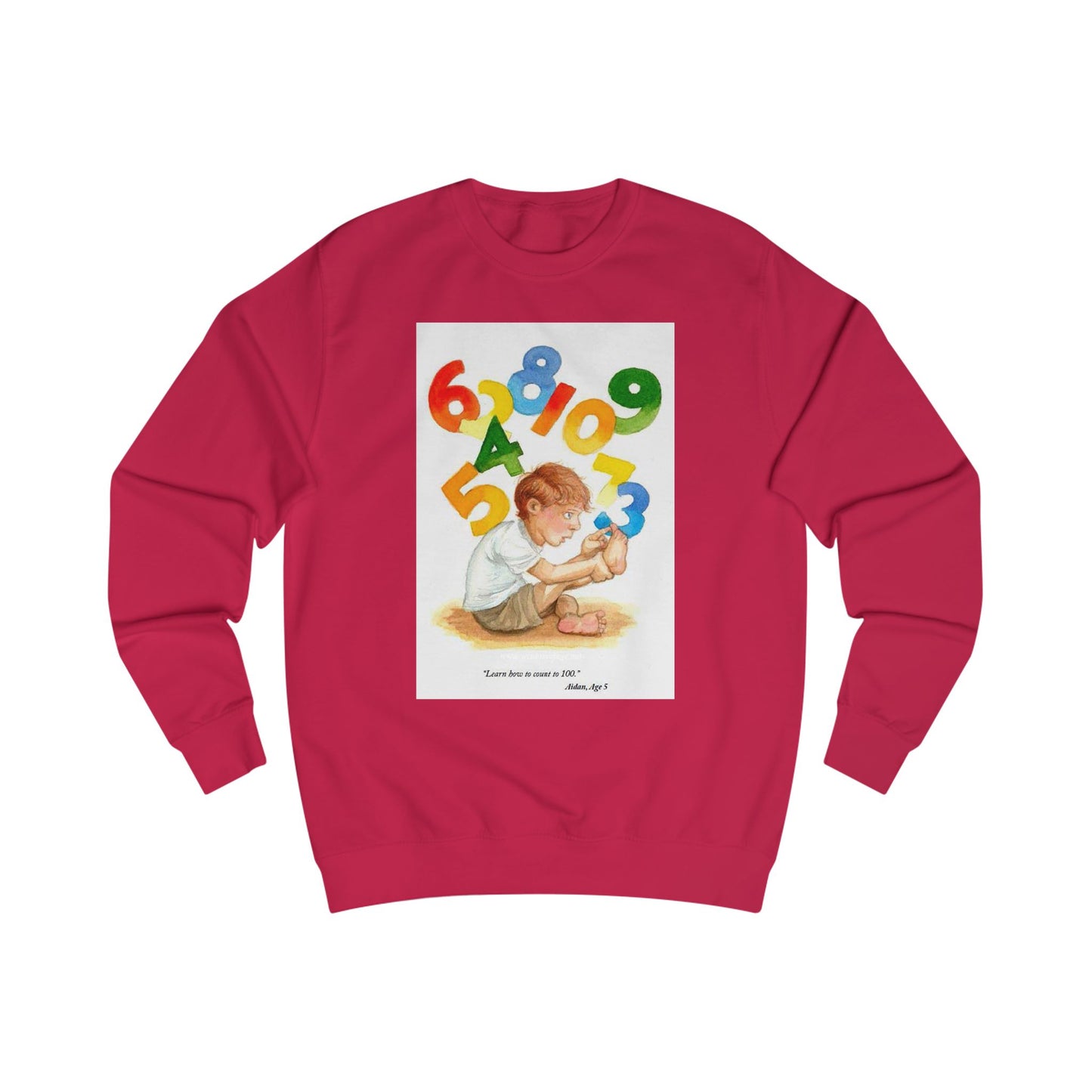 Kids Wisdom Unisex Sweatshirt - Learn to Count to One Hundred