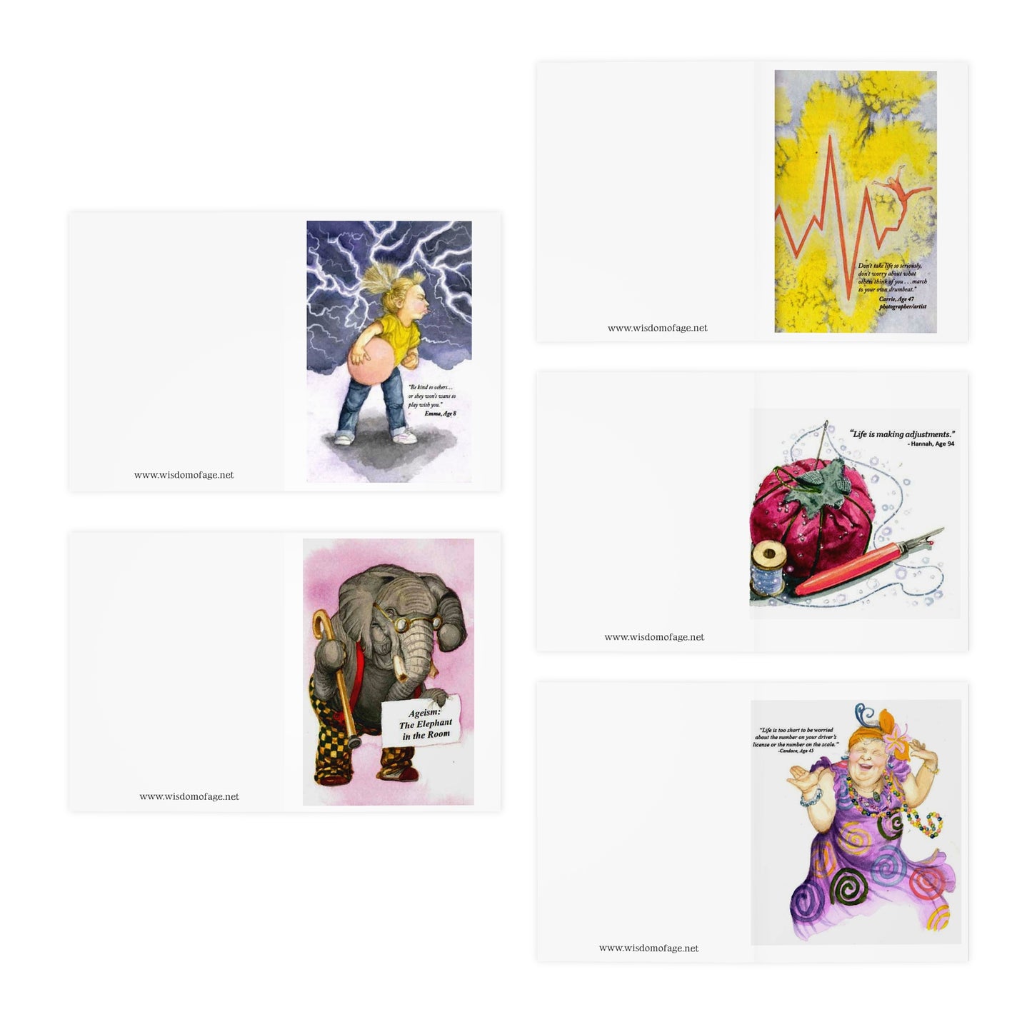 Multi-Design Greeting Cards (5-Pack)