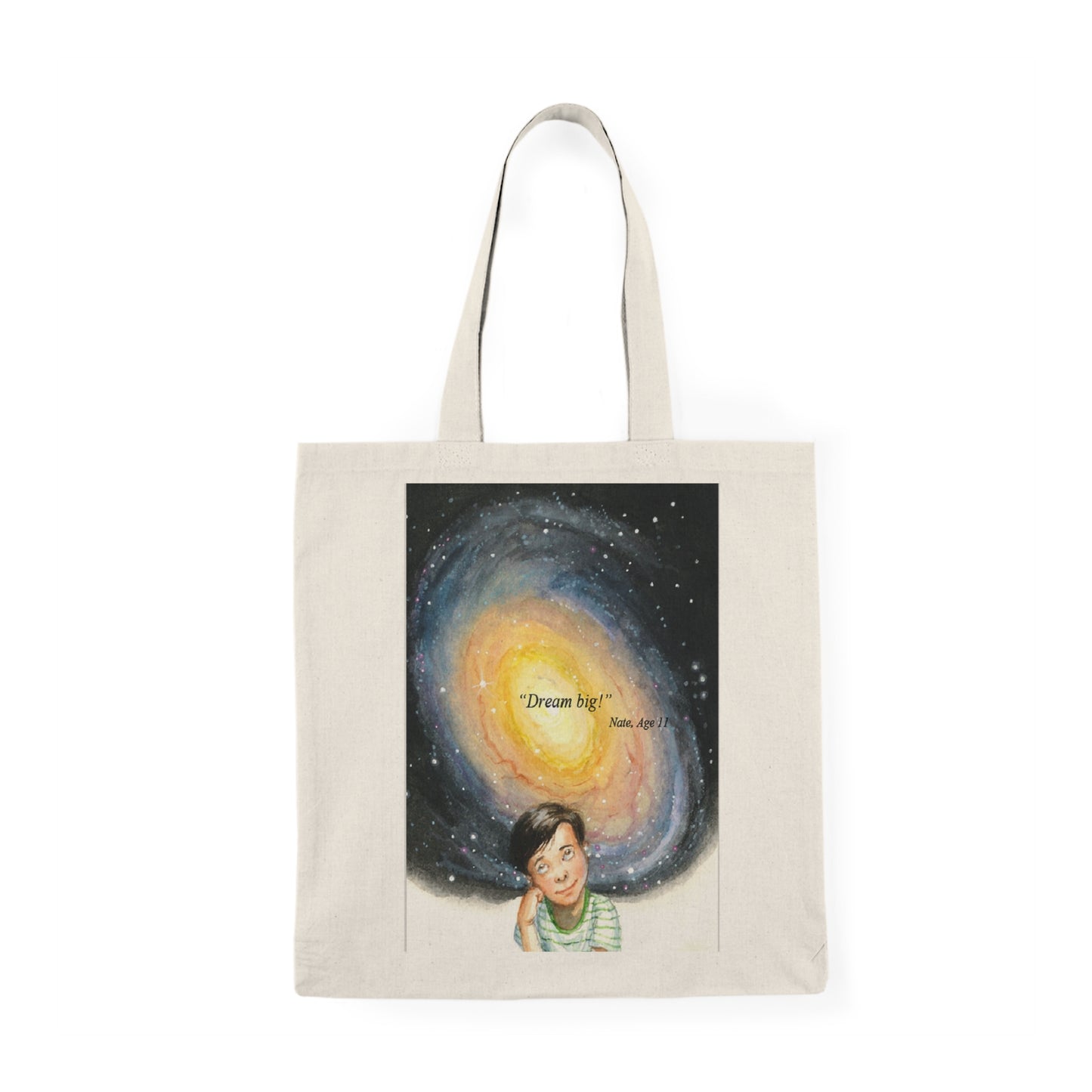 Dream Big Natural Tote Bag