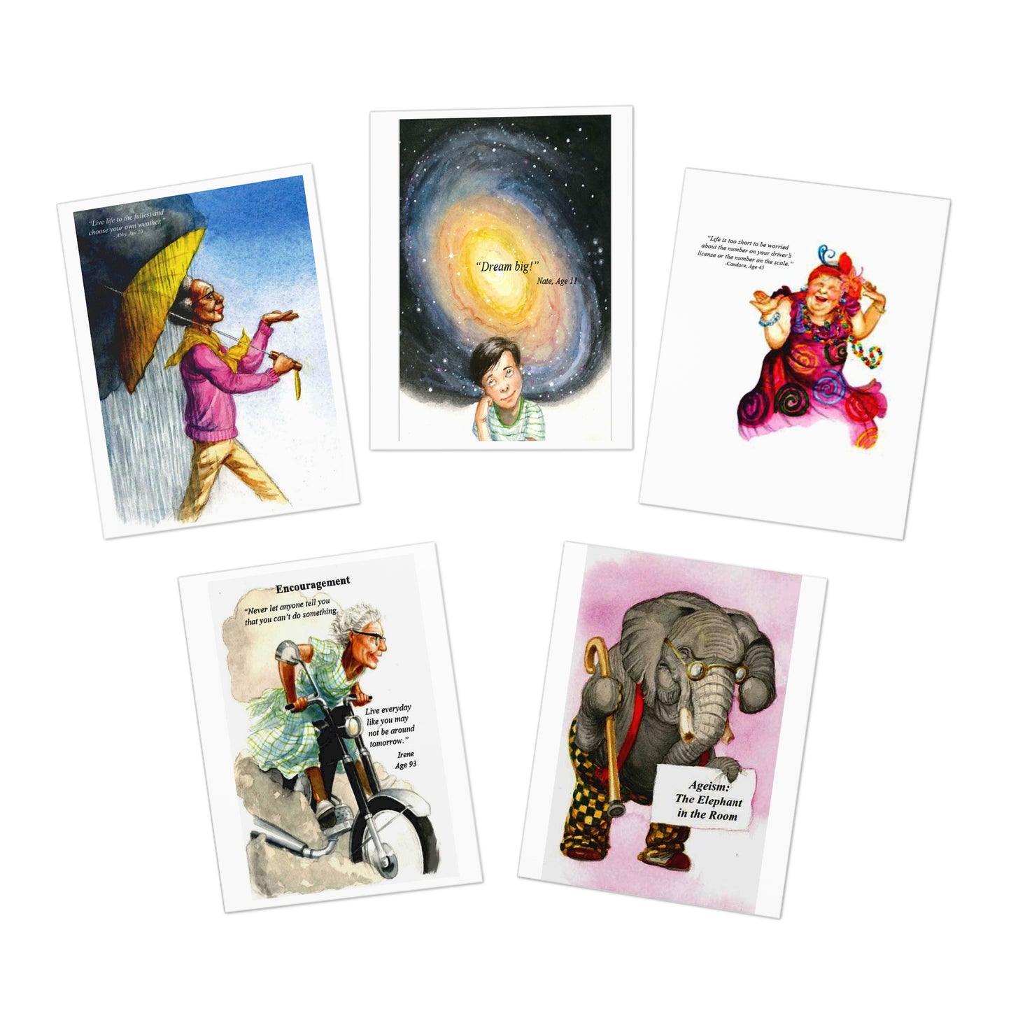 Multi-Design Greeting Cards (5-Pack)