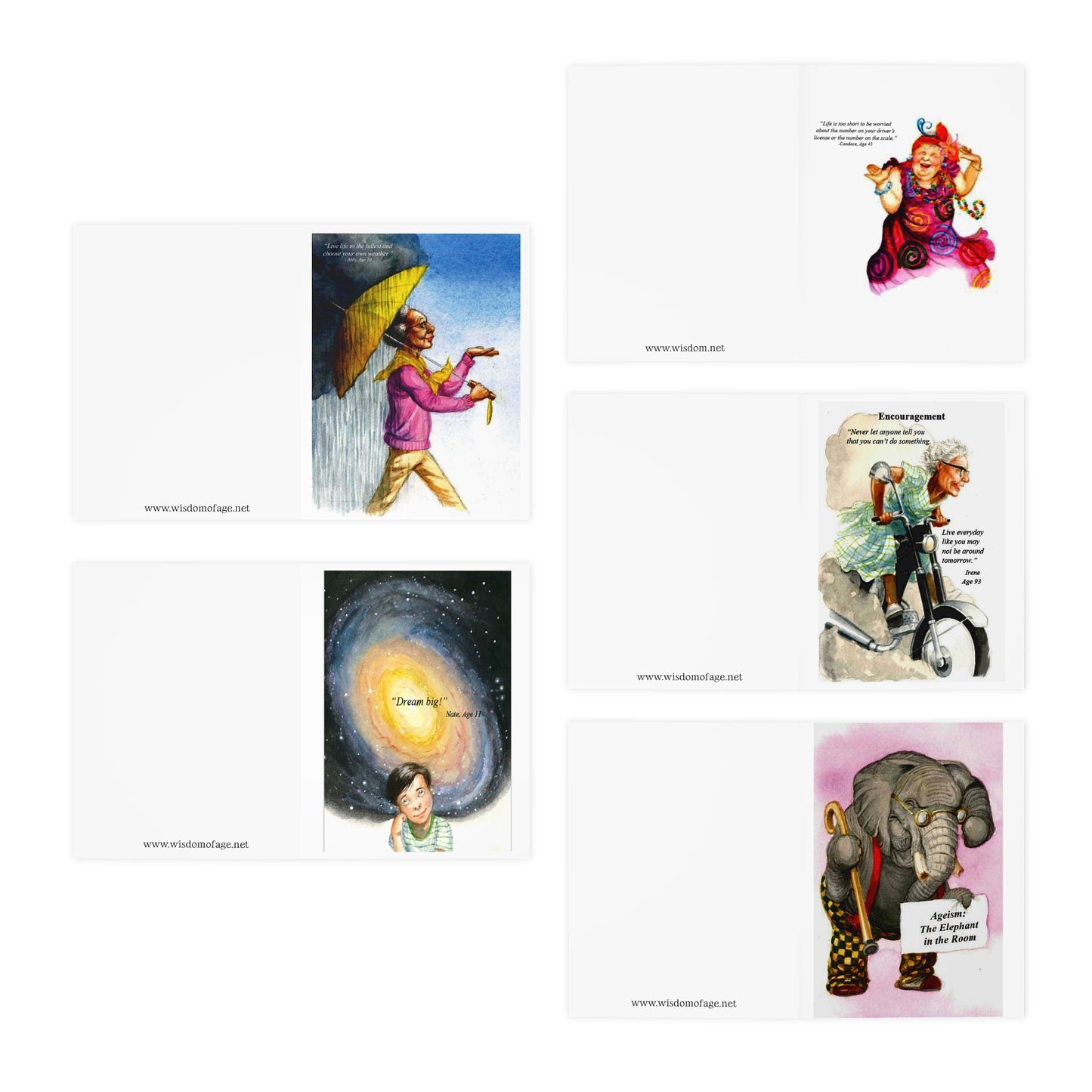 Multi-Design Greeting Cards (5-Pack)