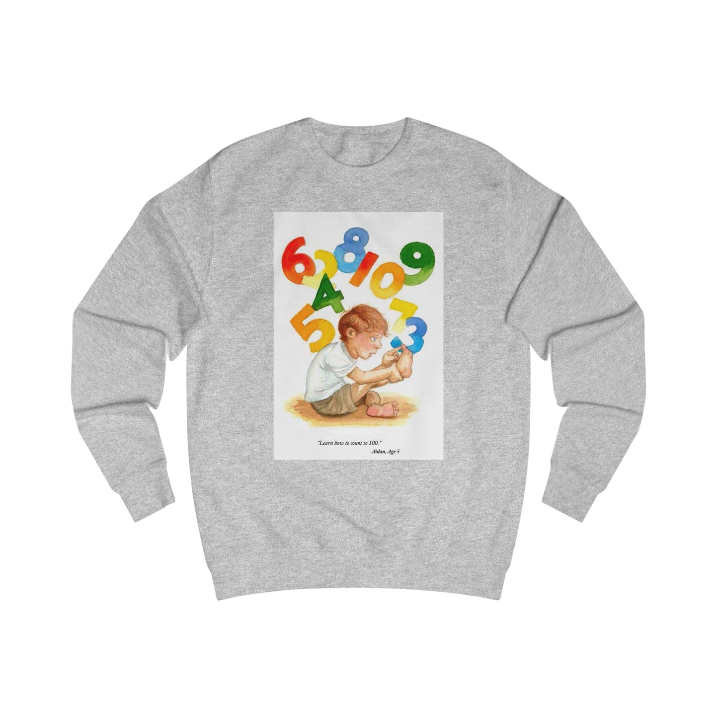 Kids Wisdom Unisex Sweatshirt - Learn to Count to One Hundred