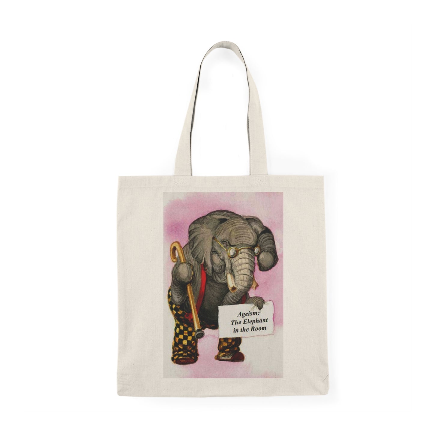 The Elephant in The Room Natural Tote Bag