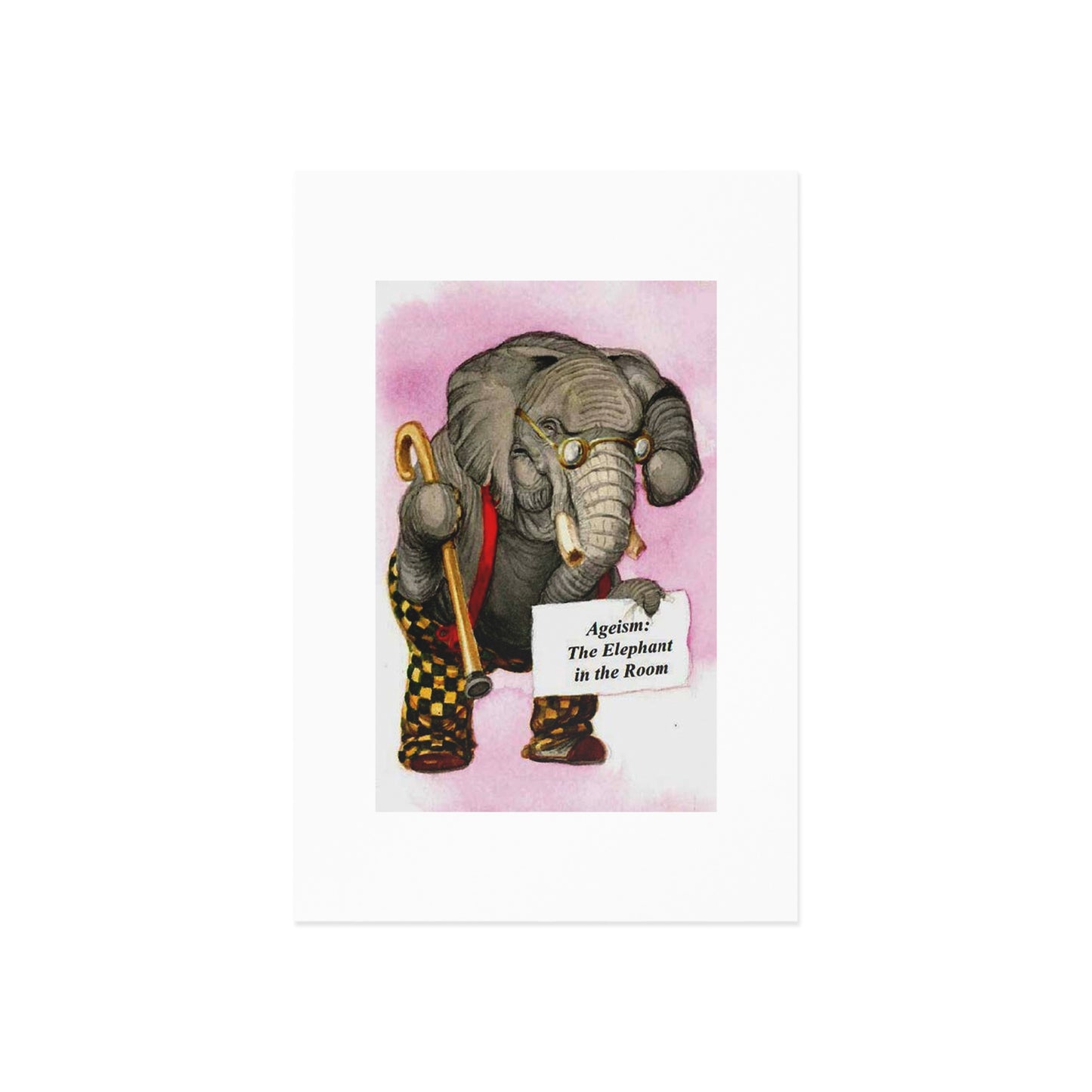 Fine Art Postcard - The Elephant in the Room