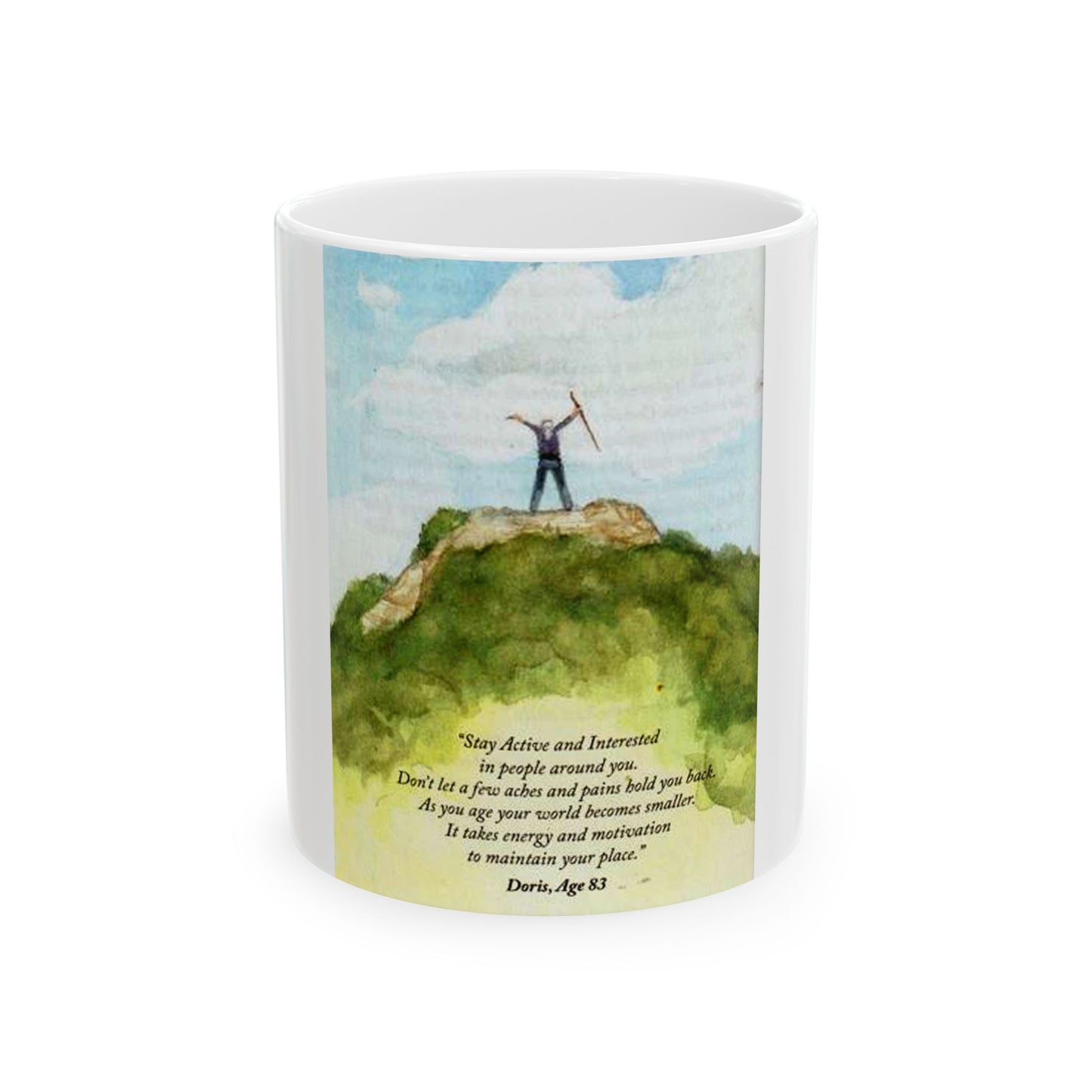 Stay Active and Interested Ceramic Mug