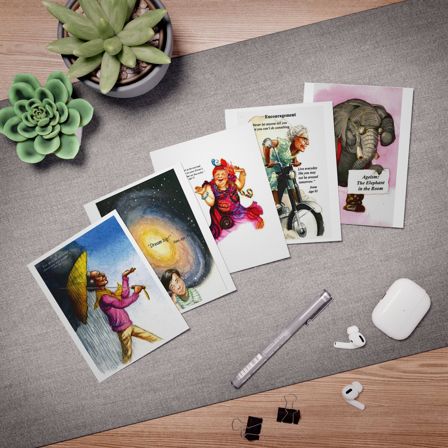 Multi-Design Greeting Cards (5-Pack)