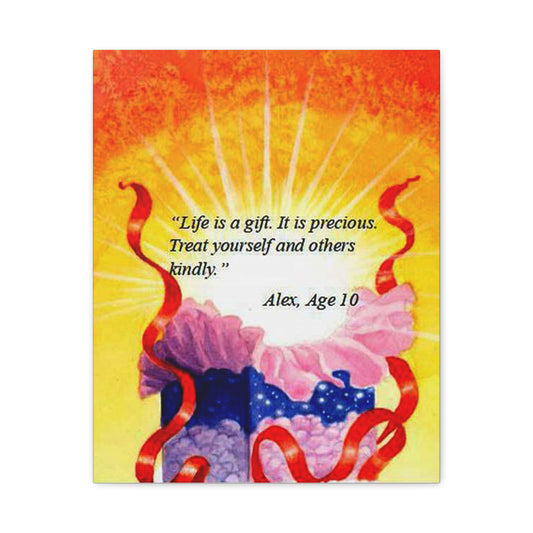 Life is a Gift Matte Canvas Wall Art
