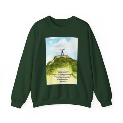 Motivational Crewneck Sweatshirt - Active & Energetic Vibes