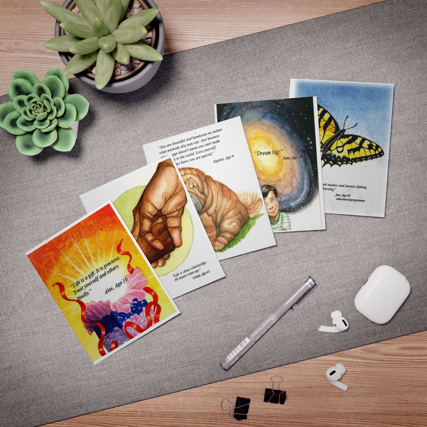 Multi-Design Greeting Cards (5-Pack)