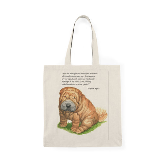 Love Your Self Natural Tote Bag