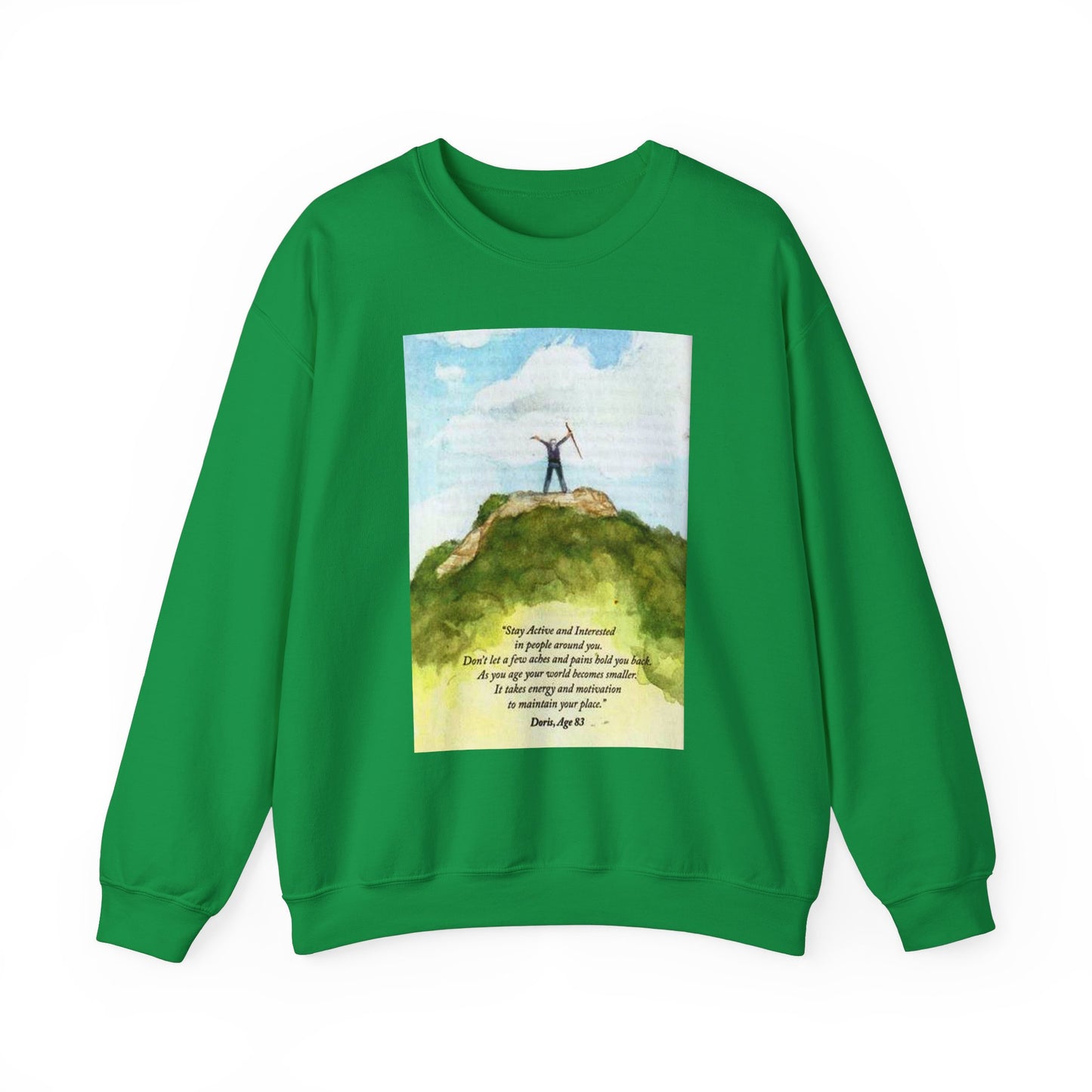 Motivational Crewneck Sweatshirt - Active & Energetic Vibes