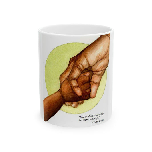 Love is About Relationships Ceramic Mug