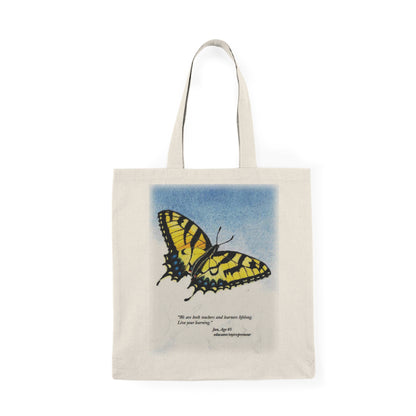 We Are Both Teachers and Learners Lifelong Natural Tote Bag