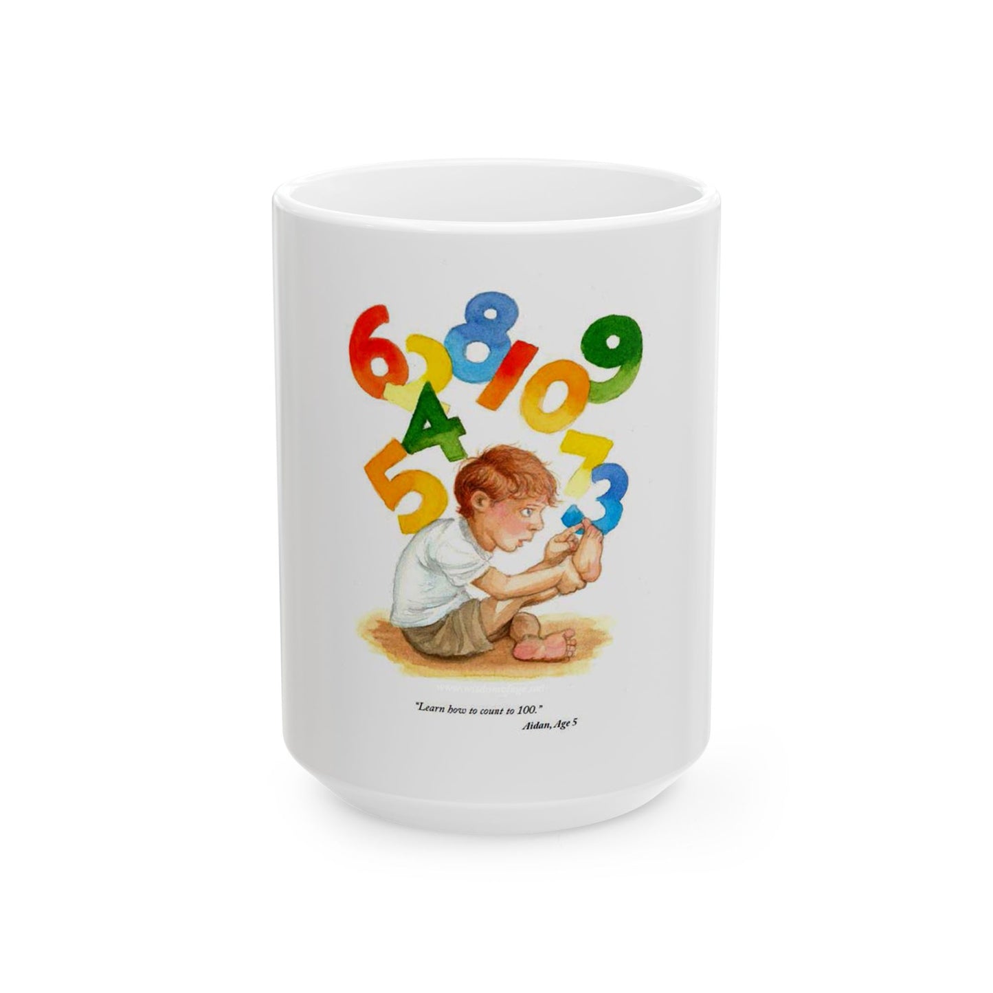 Learn to Count to 100! Ceramic Mug