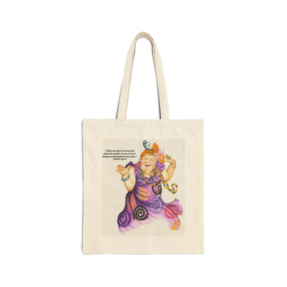 Dancing Gypsy Cotton Canvas Tote Bag