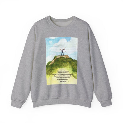 Motivational Crewneck Sweatshirt - Active & Energetic Vibes
