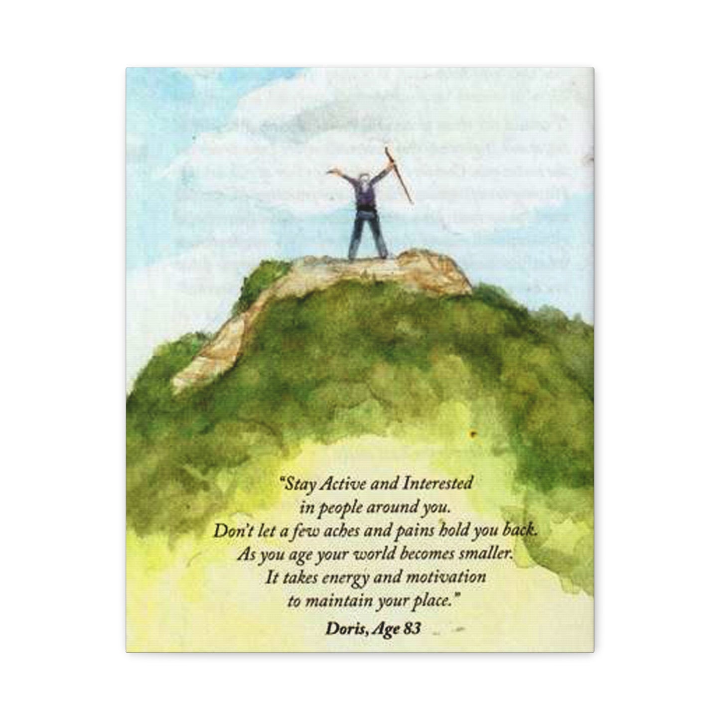 Stay Active and Interested Matte Canvas Wall Art