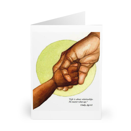 Greeting Cards - Intergenerational Hands Joined Together - 5 Pack