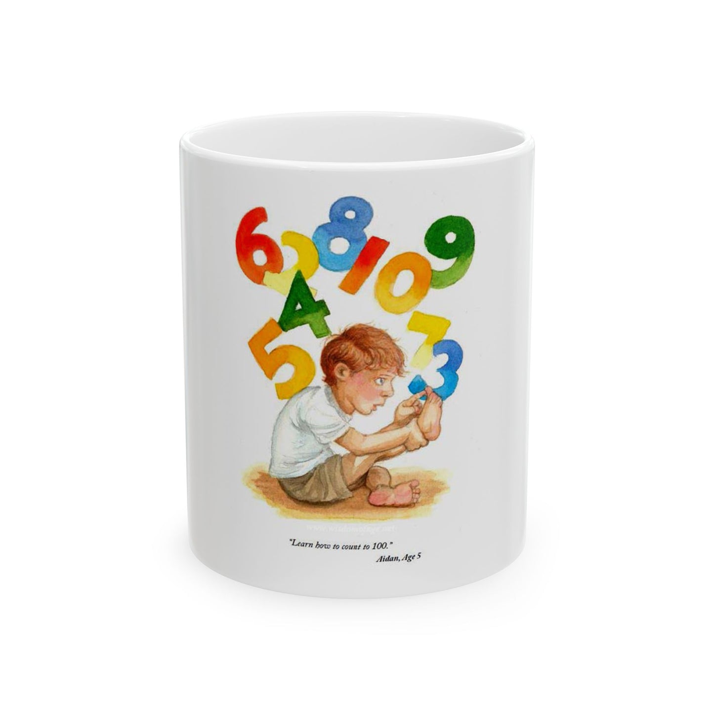 Learn to Count to 100! Ceramic Mug