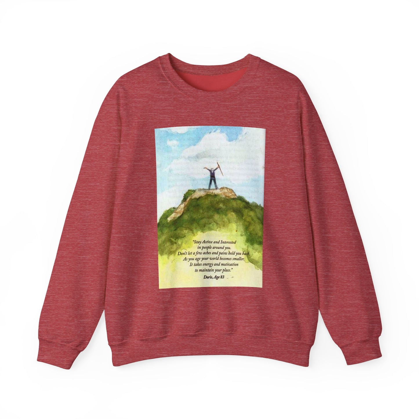 Motivational Crewneck Sweatshirt - Active & Energetic Vibes