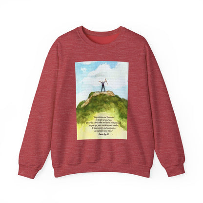 Motivational Crewneck Sweatshirt - Active & Energetic Vibes
