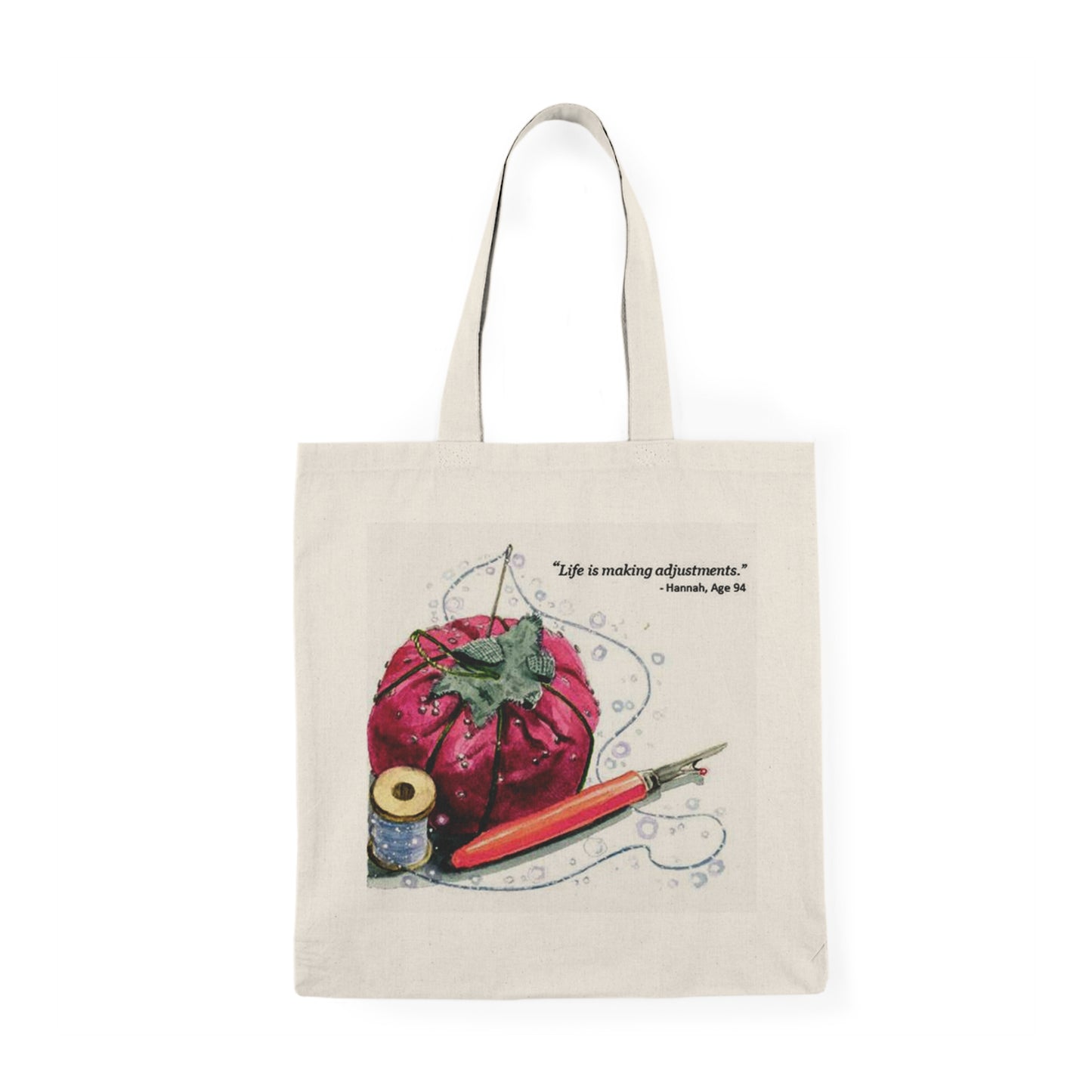 Life is Making Adjustments Natural Tote Bag