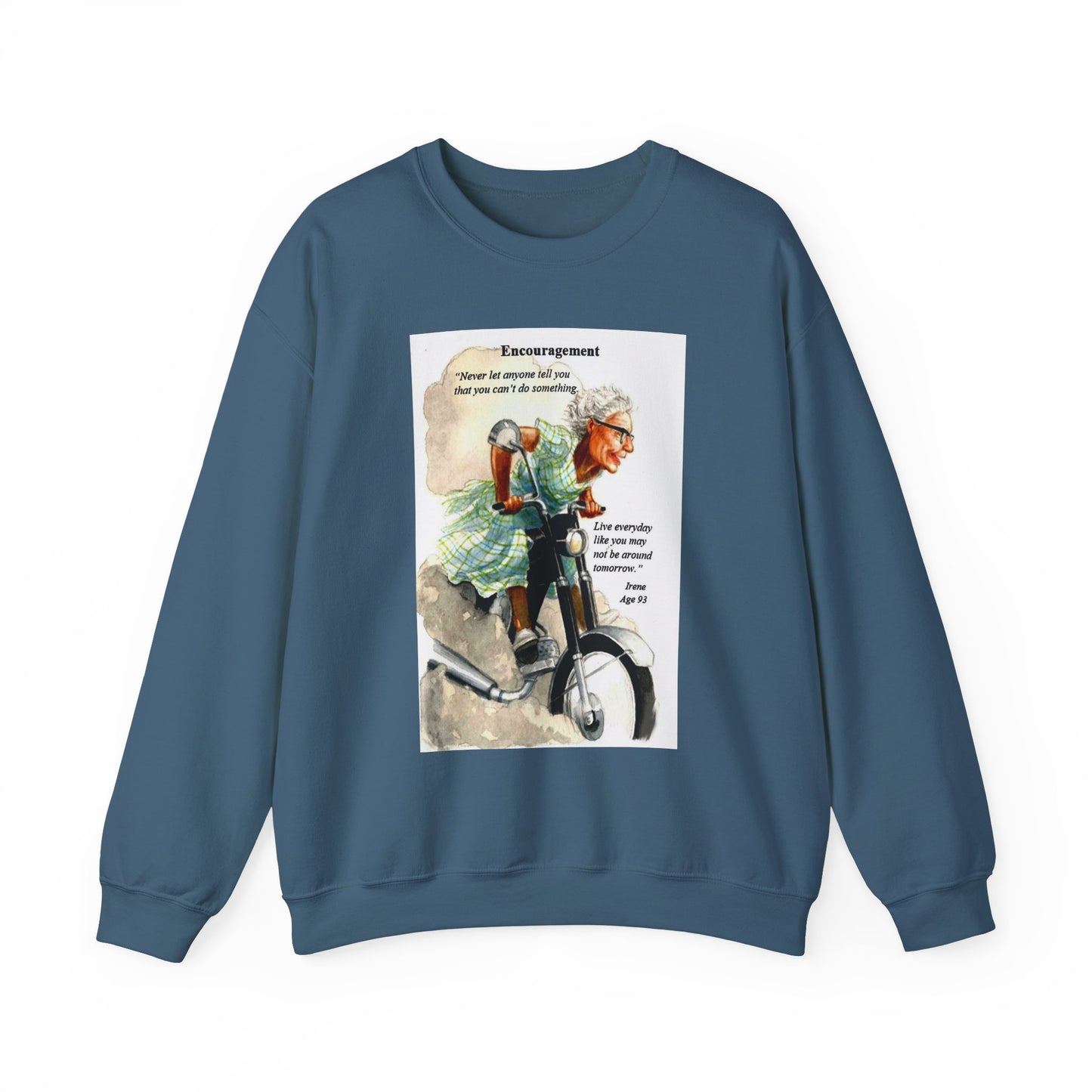 Granny's Wisdom Motivational Crewneck Sweatshirt