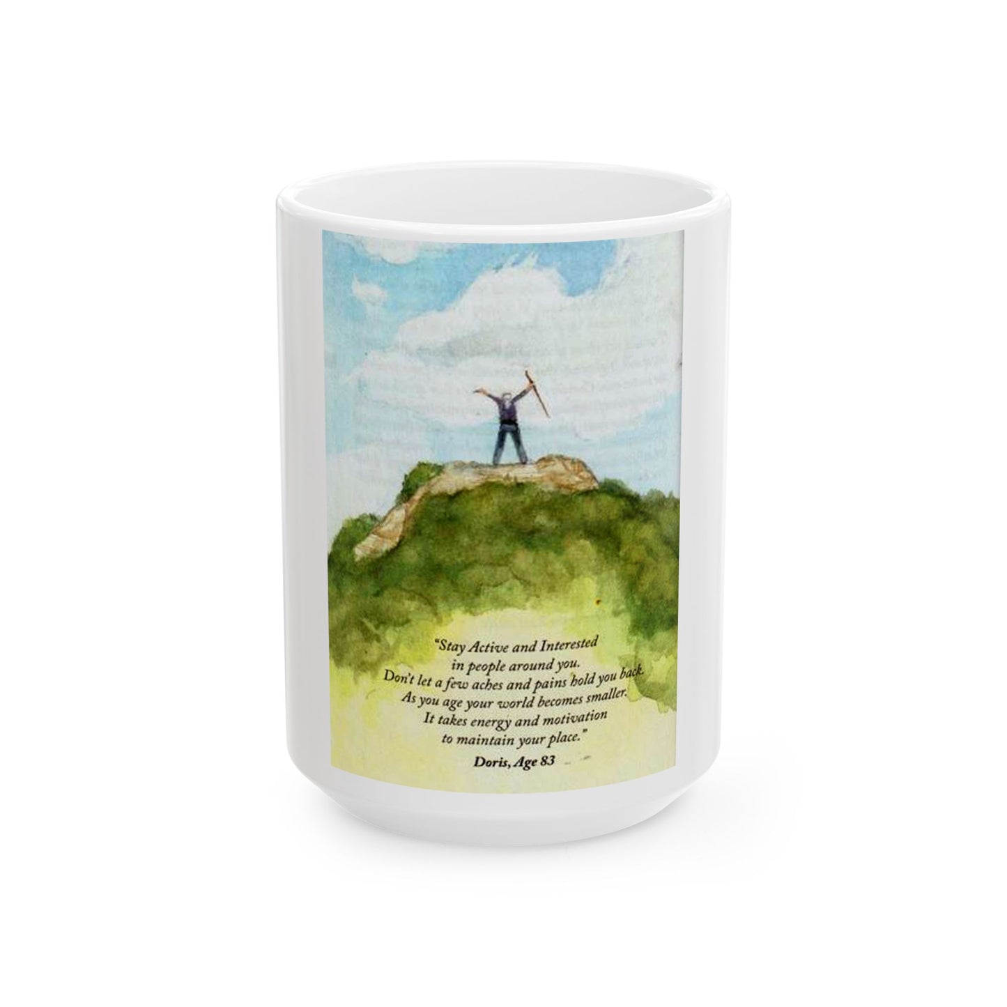 Stay Active and Interested Ceramic Mug