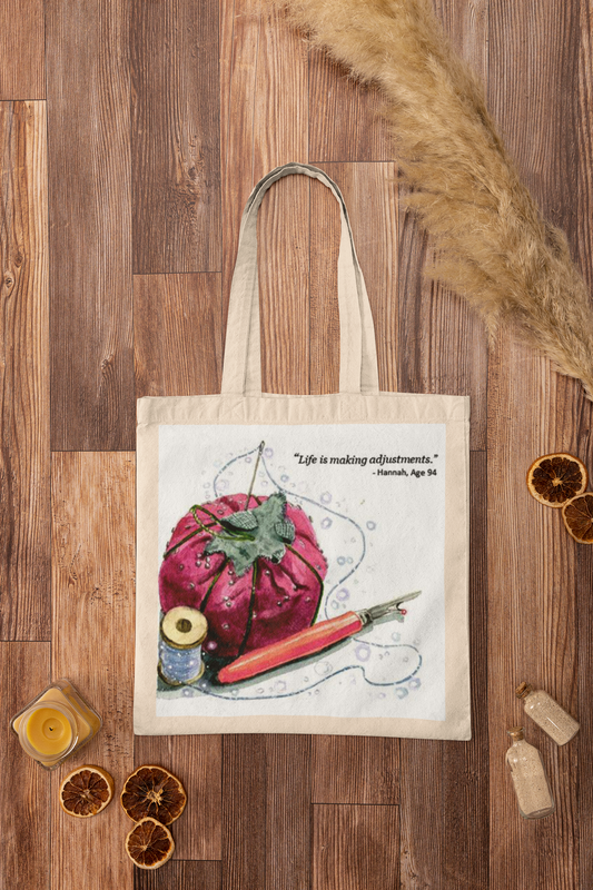 Life is Making Adjustments Natural Tote Bag