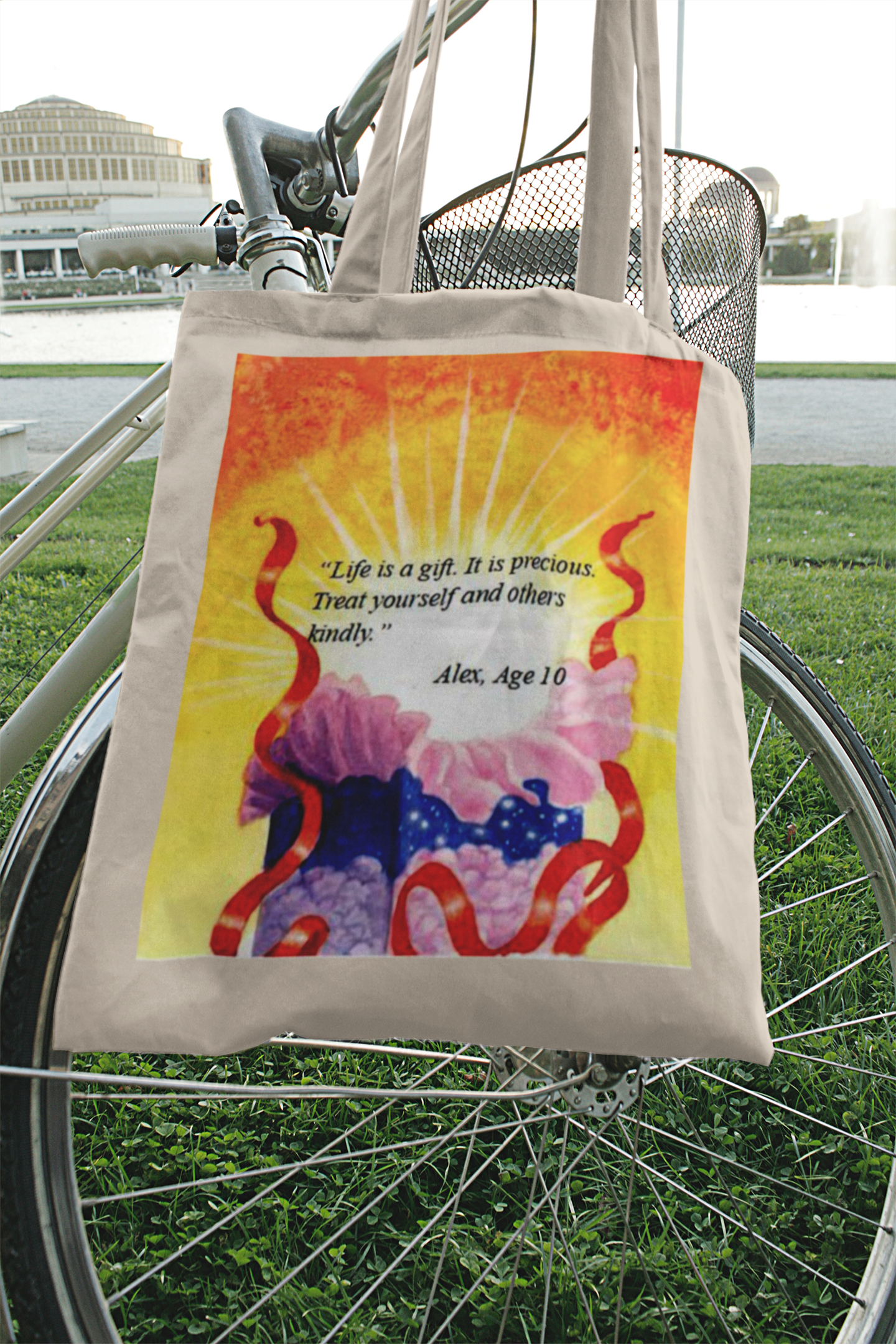 Life Is a Gift Natural Tote Bag