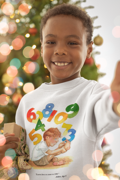 Kids Wisdom Unisex Sweatshirt - Learn to Count to One Hundred