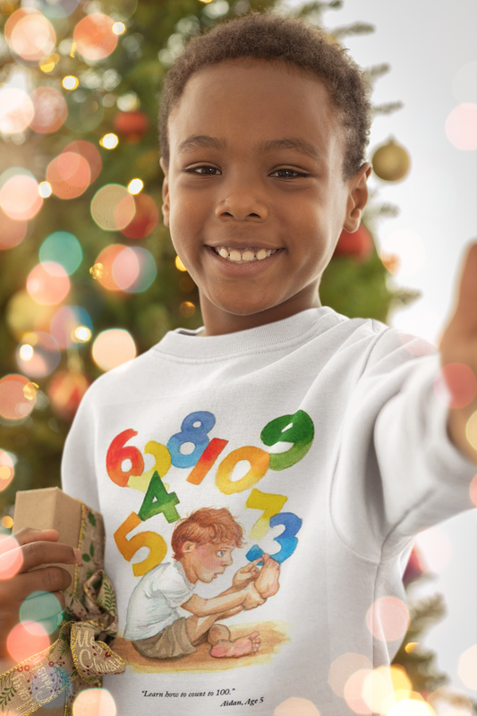 Kids Wisdom Unisex Sweatshirt - Learn to Count to One Hundred