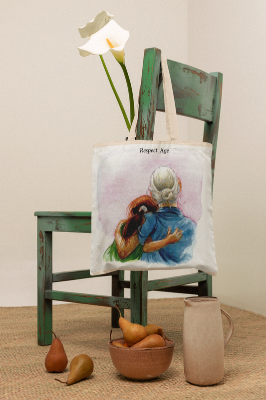 Respect Age Natural Tote Bag